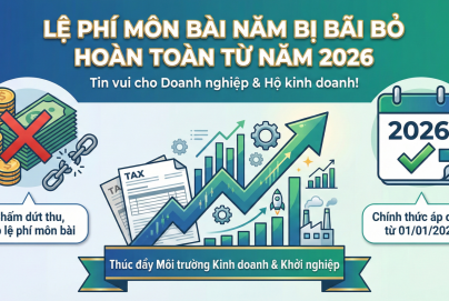 Lệ phí môn bài năm bị bãi bỏ hoàn toàn từ năm 2026